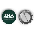 Przypinka ZHA ciemnozielony