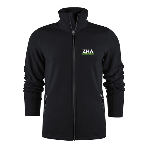Bluza ZIP męska ZHA czarna