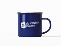 Kubek emaliowany Zawisza Czarny - logo Granatowy